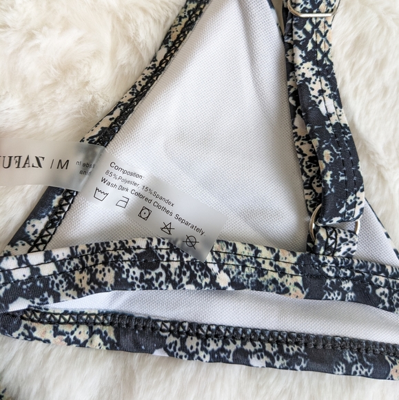 Zaful Snake print triangle bikini Medium Size 6 - Picture 7 of 8
